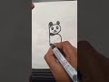 🐼 Cute Panda Drawing | Easy Drawing for Kids #viral #drawing4kids #drawing #pandadrawing #shorts