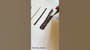 How to: different Henna elements🌿 Basic Mehndi lesson for beginners| Mehndi tricks and tips #shorts