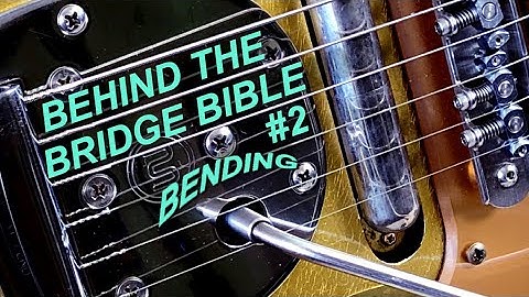 BEHIND THE BRIDGE BIBLE #2: How to do Pedal Steel String Bends on a Jazzmaster or Jaguar