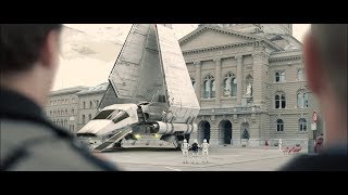 Swiss Police and Star Wars - Christmasspot (Stromtrooper gets a parking ticket \/ benalty)