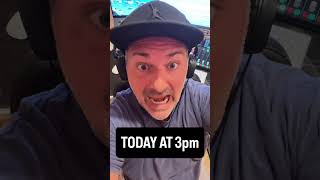 LIVE STREAM at 3pm, TODAY!!