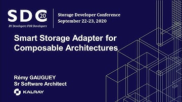 Kalray / SDC 2020: DPU Smart Storage Adapter for Composable Architectures (1/3)