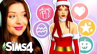 Creating Sims as Different Holidays // Sims 4 Create a Sim (CAS) Challenge CC