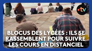 Blocus Des Lycées : Ils Se Rassemblent Pour Suivre Les Cours En Distanciel