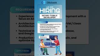 We are hiring Senior Mobile Developer