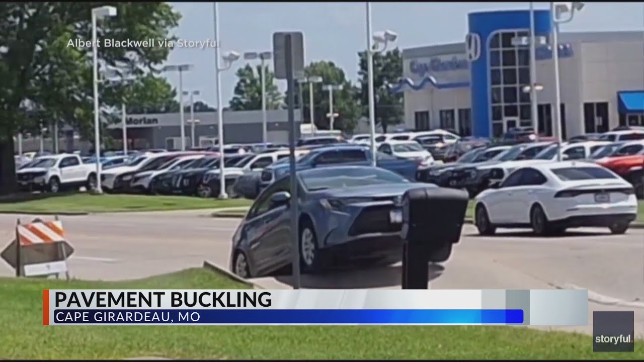 IDOT warns drivers of buckling roads in extreme heat - YouTube