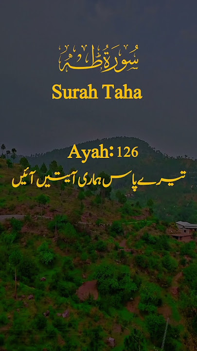 surah taha ayah 123-28 #quranatajktimes #quransurah #quranictext