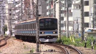 E231系800番台山手貨物線TK入場回送(K7)恵比寿駅通過