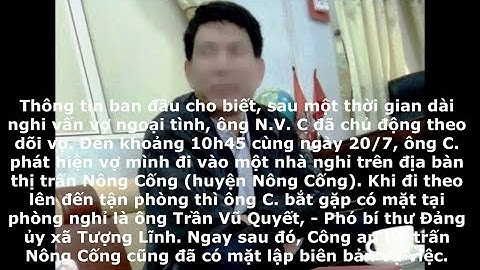 Chồng bắt quả tang vợ ngoại tình thanh hóa