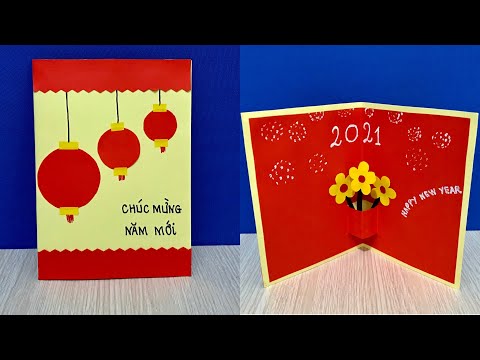 Video Cách làm thiệp tết 3d _ Sáng Tạo Thủ Công - youtube