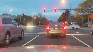 NJ Drive: Secaucus Junction at dusk to Route 3 in a Crown Victoria via Meadowlands Parkway