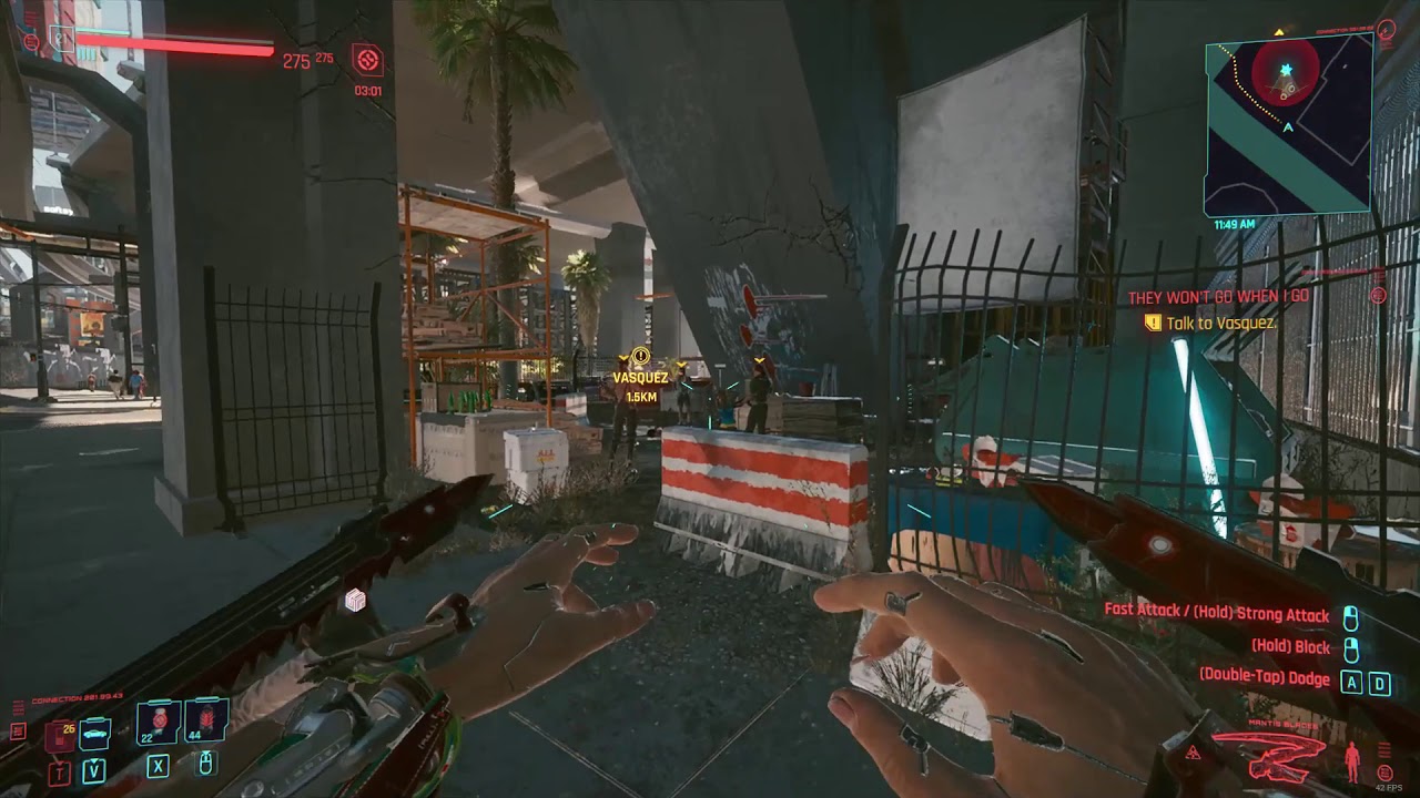 Cyberpunk 2077 cleaver combo