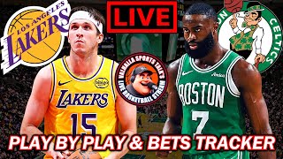 Los Angeles Lakers vs Boston Celtics 🏀 NBA  🚨 LIVE STREAM Play By Play, Chat and Bets Tracker.