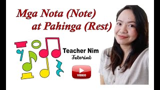 Mga Nota (Notes) at Pahinga (Rests) Tagalog