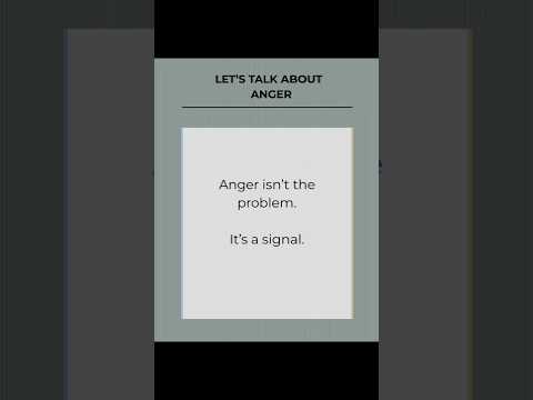 Let's talk about anger