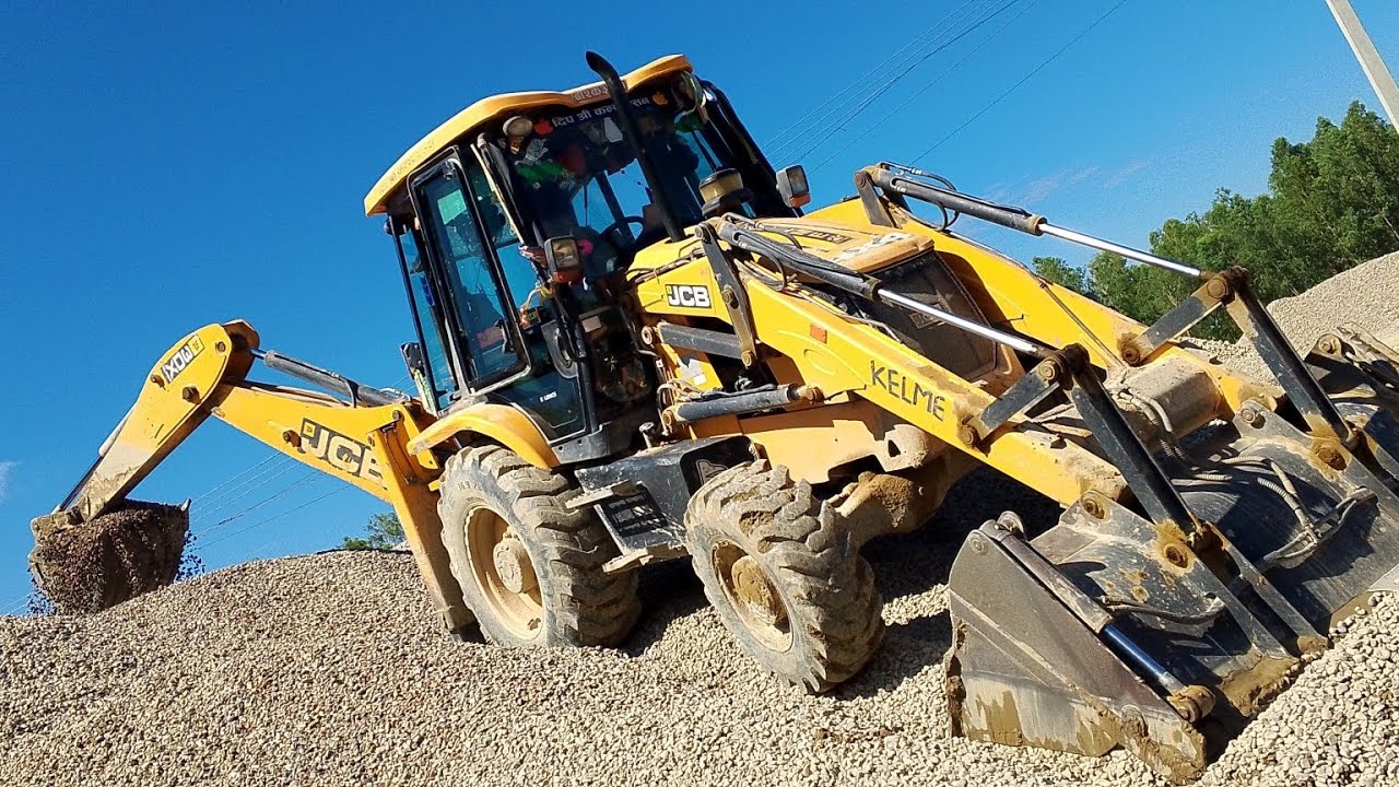 Jcb 3dx backhoe loader Round Ballast jam Cut video and jcb working jcb ki khudai