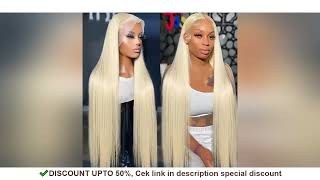 30 40 Inch Hd Transparent Blonde Straight 13X4 13X6 Lace Front Human Hair Wigs Brazilian Lace Fronta