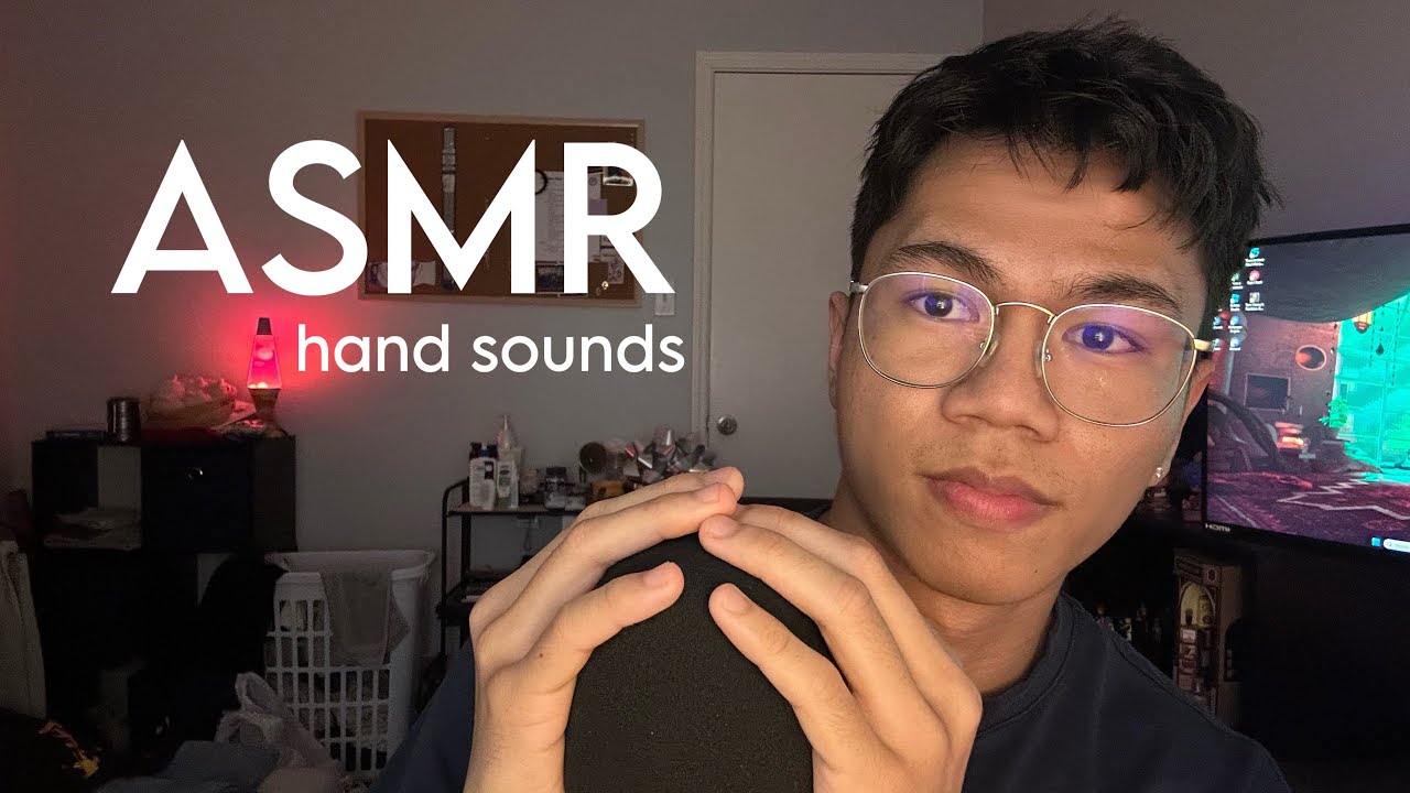 ASMR male whisper ramble and hand sounds
