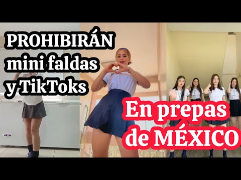 Prohibirán minifaldas y TikToks en preparatorias de México #viral #colegialas