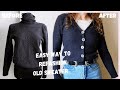 Diy easy sweater thrift flip easy refashion  sweater into cardigan