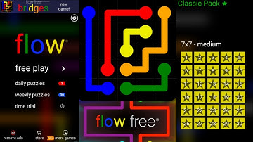 FlowFree Game Classic Pack 7x7 (Perfect Stars)