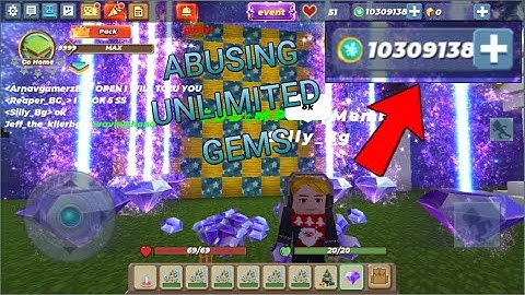 ABUSING UNLIMITED AMETHYST GEM !! IN SKY BLOCK ( BLOCKMANGO ) 😀