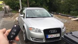 Audi A4 B7 folding mirrors with remote key