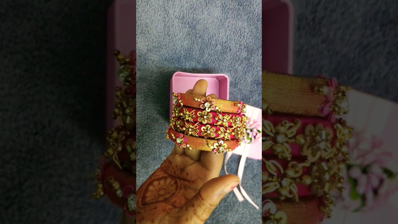 Rawsilk bridal bangles 
