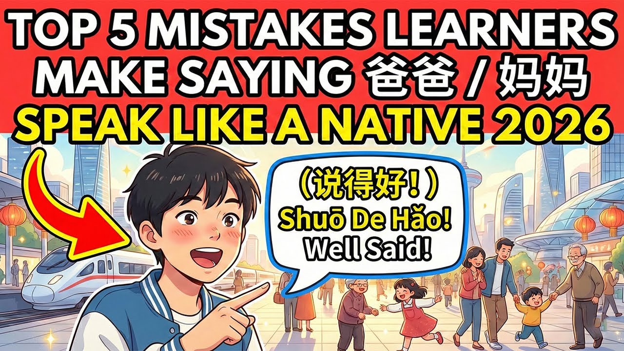 Top 5 Mistakes Learners Make Saying 爸爸 / 妈妈 — Never Make This Mistake Again