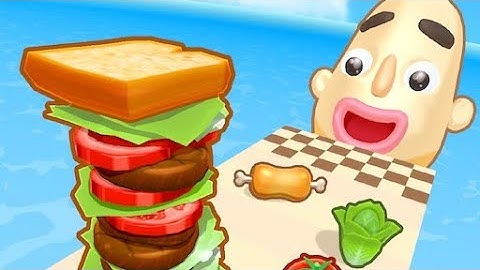 Sandwich Runner - Gameplay Walkthrough - All Levels (IOS, Android)