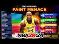 NEW “PAINT MENACE” BUILD is THE BEST CENTER BUILD in NBA 2K24! HOF REBOUND CHASER, 99 REBOUND &amp; MORE