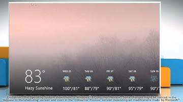 How to set location in the Windows® 8 Weather app