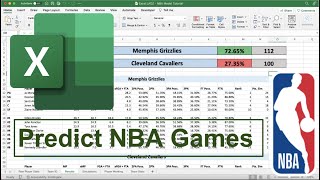PREDICT NBA Games With Probability | Excel Tutorial