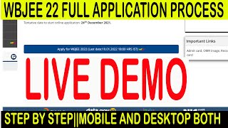 WBJEE  2022 FULL APPLICATION PROCESS ||FULL LIVE DEMO VIDEO||STEP BY STEP|MOBILE SE APPLICATION KARO screenshot 5