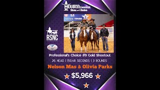 Nelson Mas & Olivia Parks Take Home Professional's Choice #9 Gold Shootout: Cinch RSNC Ranch Sorting