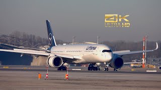 : Airbus A350-941 from Lufthansa D-AIVC arrival at Munich Airport MUC EDDM