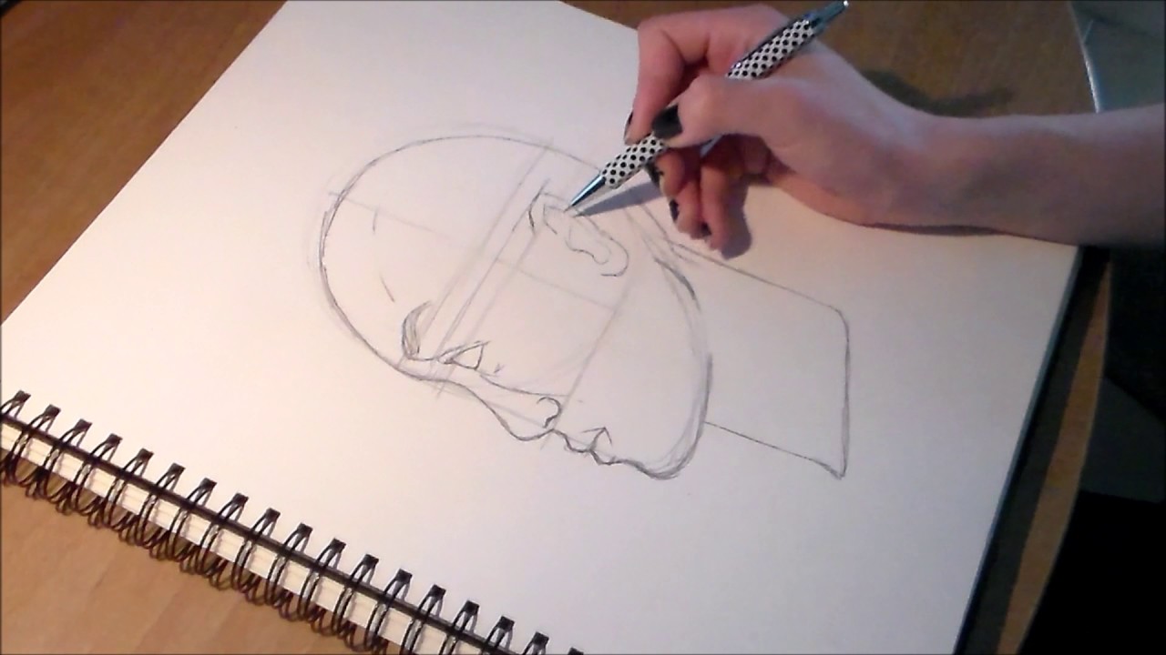 Disegnare Un Volto Con Visione Di Profilo Speed Drawing