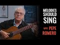 Capture de la vidéo Pepe Romero: Your Guitar Melodies Should Sing!!