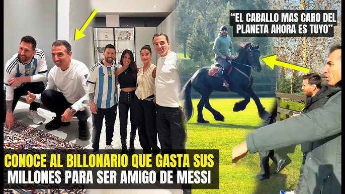 AMIGO BILLONARIO DE MESSI LE REGALÓ CABALLO MÁS CARO DEL MUNDO Y ASÍ  REACCIONÓ ¿QUIEN ES?