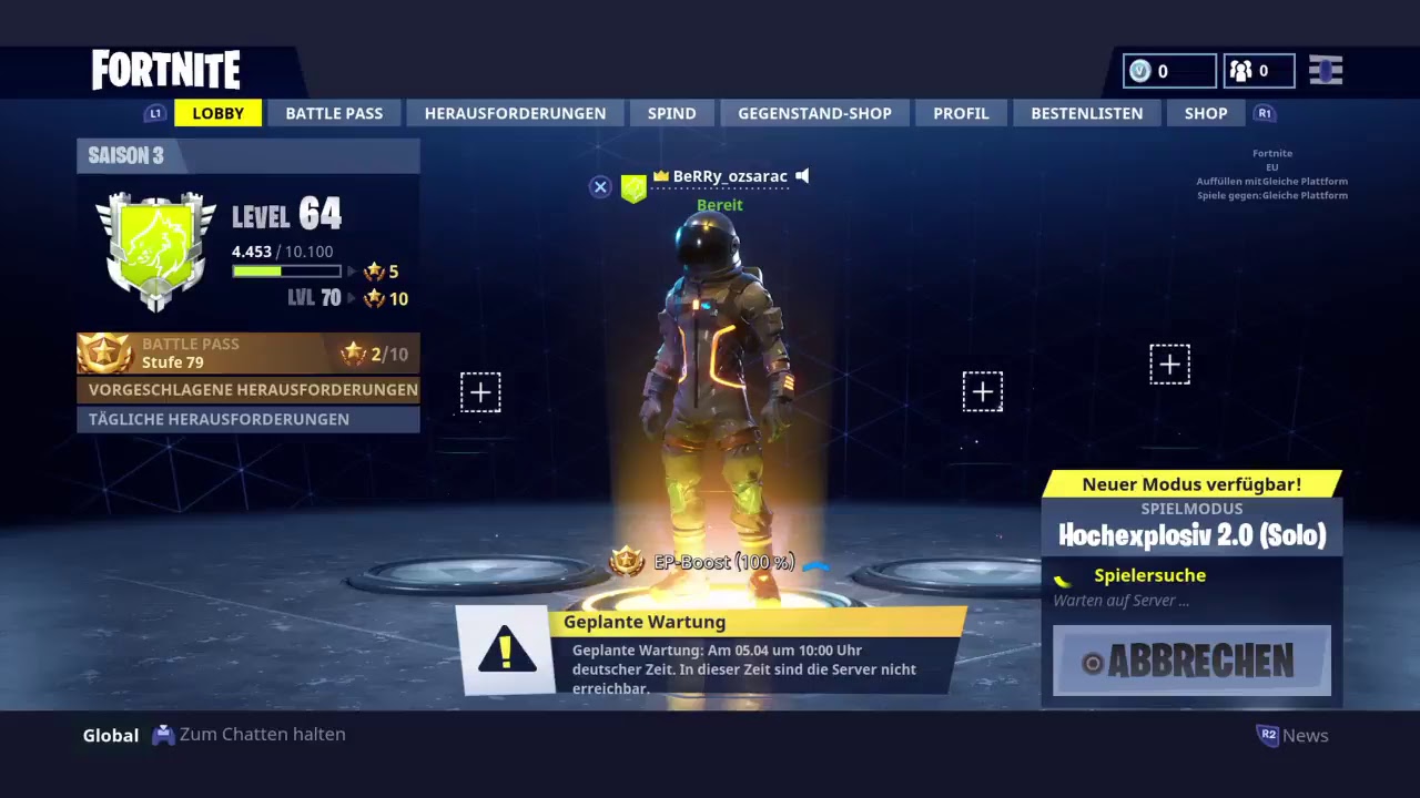 Hoch explosiv  modus egal ob pc oder ps4/deutsch