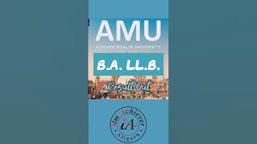 AMU BA LLB Entrance 2025 Result Out! | Check Now #amuresult2025 #shorts | #amu | #amuadmission2025