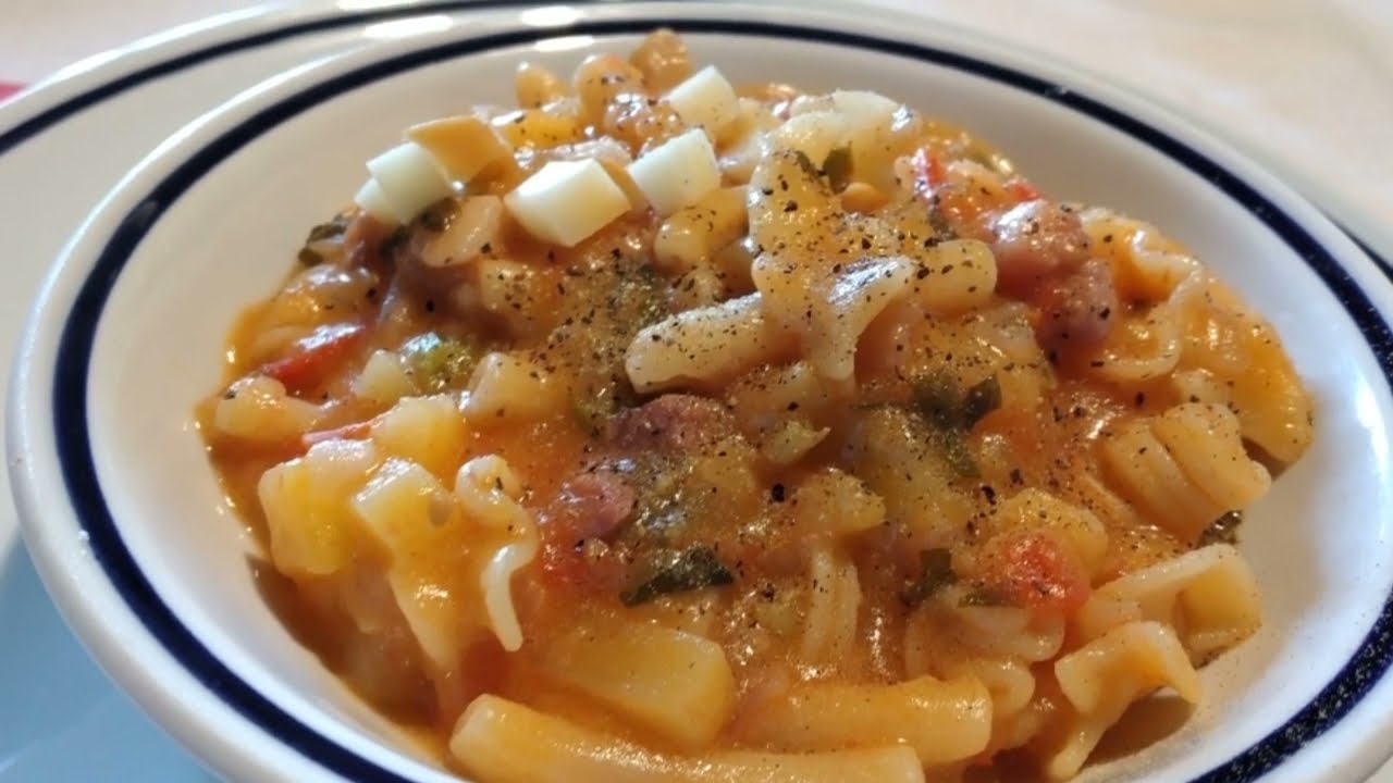 Pasta e patate con scamorza affumicata (videoricetta n° 1086)