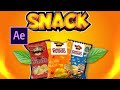 Delicious Snacks Ad Animation in After Effects | Step-by-Step Tutorial