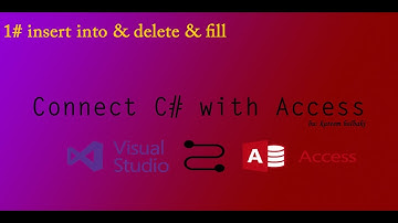 مشروع ادارة الطلاب بلغة سي شارب وقواعد بيانات اكسيز connect C# with Access