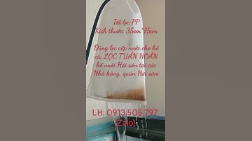 Túi lọc nước tuần hoàn hồ Nuôi hải sản