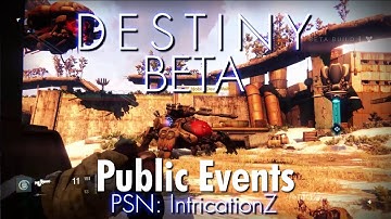 Destiny Beta PS4: Public Events Compilation [HD]