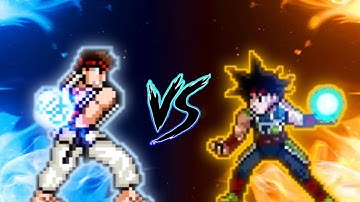 Ryu (Transform) VS Bardock V3 in Jump Force Mugen 🔥