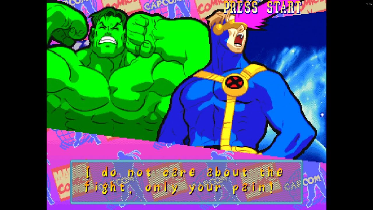 HULK & CYCLOPS — Rage and Precision! | Marvel Super Heroes vs Street Fighter Retro Duo