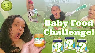 Baby Food Challenge! Imani's Fun World