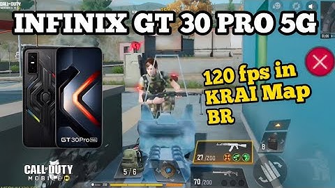 Infinix GT 30 PRO 5G Game Test in KRAI BR COD Mobile | 120 fps unlock in BR | Gyro Test #codm
